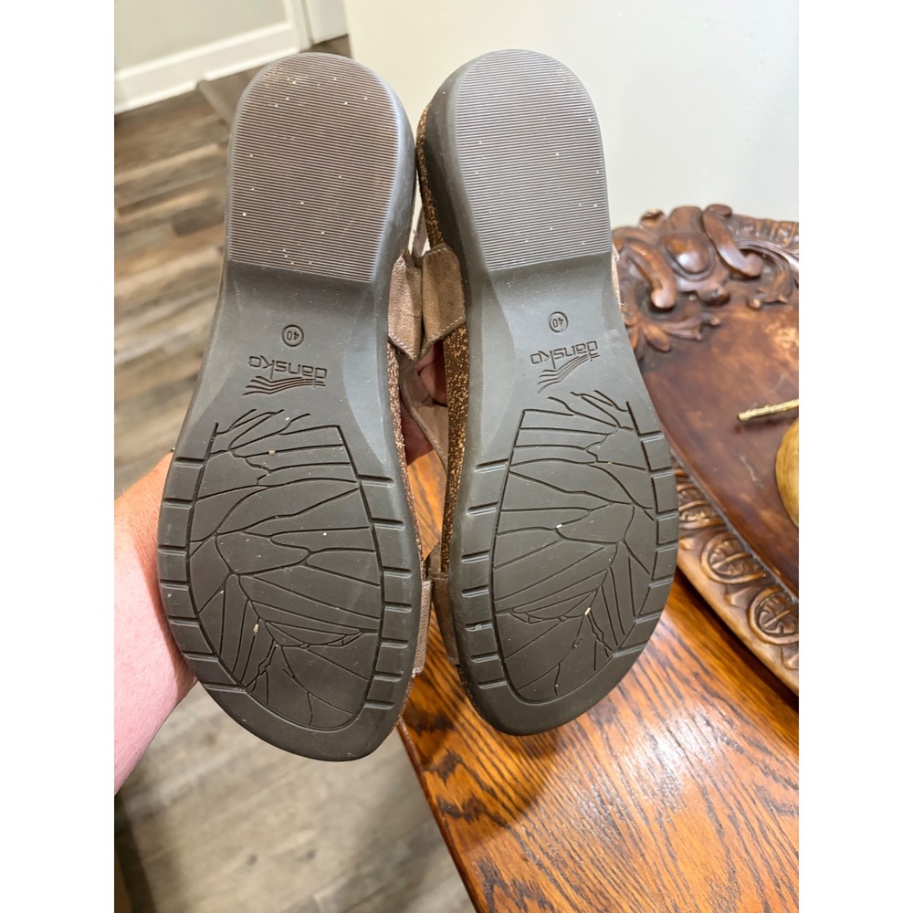 Dansko Reece Brown Leather Toe Loop Slingback Sandals Womens 40 Ortho comfort - Picture 5 of 5